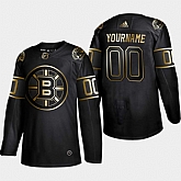 Bruins Customized Black Gold Adidas Jersey,baseball caps,new era cap wholesale,wholesale hats